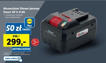 Lidl PARKSIDE Akumulator litowo-jonowy Smart 20 V, 8 Ah oferta
