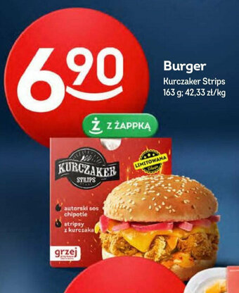 Żabka Kurczaker Strips Burger 163 g oferta