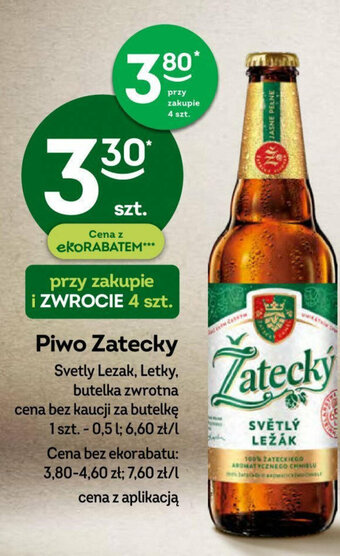 Żabka Piwo Zatecky 0,5 l oferta