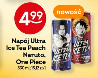 Żabka Napój Ultra Ice Tea Peach Naruto, One Piece 330 ml oferta
