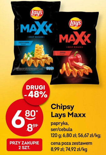 Żabka Chipsy Lays Maxx 120 g oferta