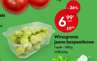 Żabka Winogrono jasne bezpestkowe 500 g oferta