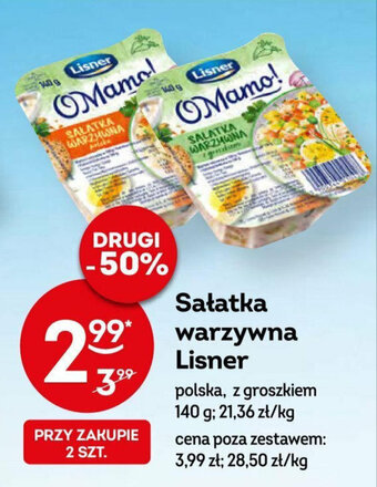 Żabka Sałatka warzywna Lisner 140 g oferta