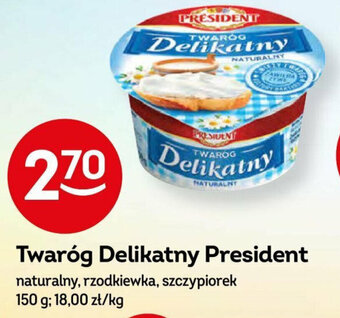 Żabka Twaróg Delikatny President 150 g oferta