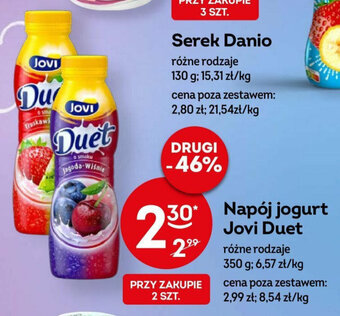 Żabka Napój jogurt Jovi Duet 350 g oferta
