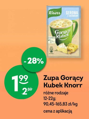Żabka Zupa Gorący Kubek Knorr 12-22 g oferta