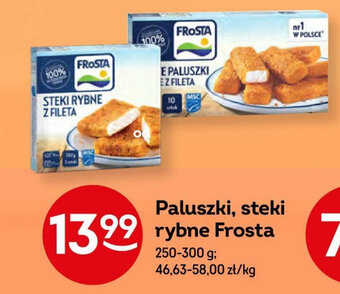 Żabka Paluszki, steki rybne Frosta 250-300 g oferta