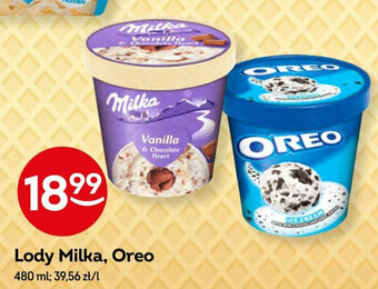 Żabka Lody Milka, Oreo 480 ml oferta