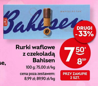 Żabka Rurki waflowe z czekoladą Bahlsen 100 g oferta