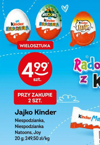 Żabka Jajko Kinder 20 g oferta