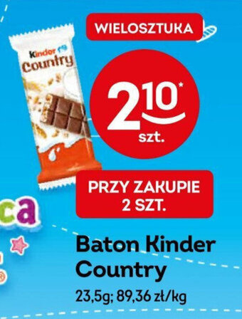 Żabka Baton Kinder Country 23,5 g oferta