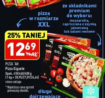 ALDI Pizza gigante capriciossa z szynką jałowcową oferta