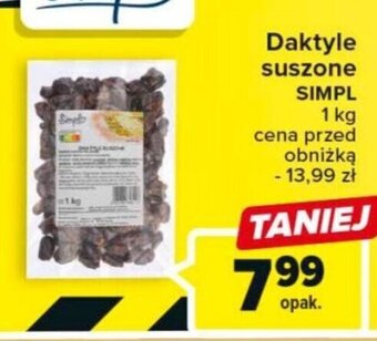 Carrefour Market Daktyle suszone SIMPL 1 kg oferta