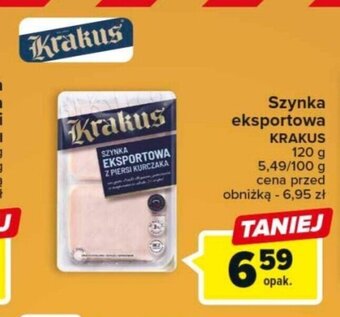 Carrefour Market Szynka eksportowa KRAKUS 120 g oferta