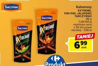 Carrefour Market Kabanosy EXTREME PIRI-PIRI JALAPEÑO TARCZYŃSKI 95g oferta