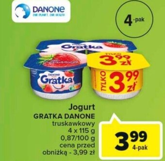 Carrefour Market Jogurt GRATKA DANONE 4x115g oferta