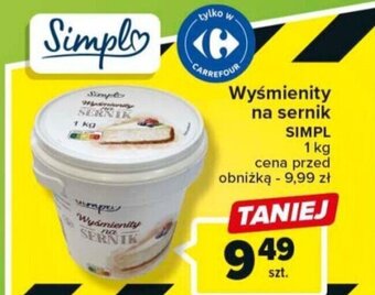Carrefour Market Wyśmienity na sernik SIMPL 1kg oferta
