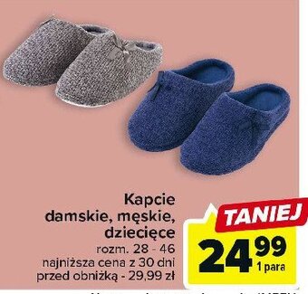 Carrefour Kapcie dziecięce oferta