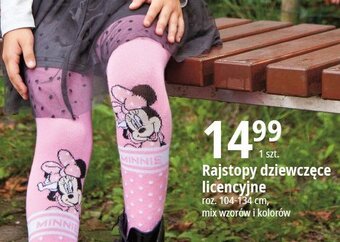 E.Leclerc Rajstopy dziewczęce rozm. 104-134 cm minnie oferta
