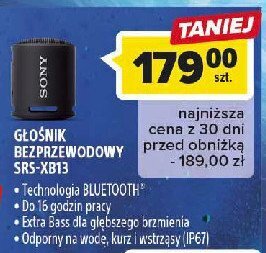 Carrefour Głośnik srs-xb13 oferta