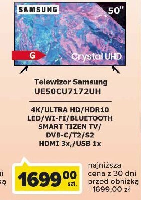 Carrefour Telewizor led 50'' ue50cu7172uh oferta