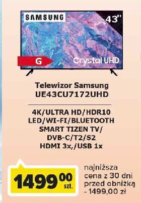 Carrefour Telewizor 43 43tu7172uxxh crystal 4k uhd oferta