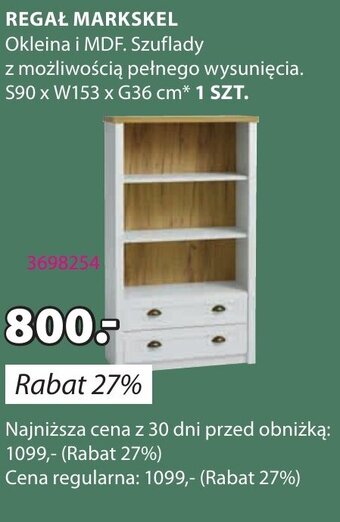 JYSK REGAŁ MARKSKEL oferta