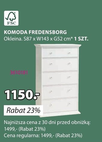 JYSK KOMODA FREDENSBORG oferta