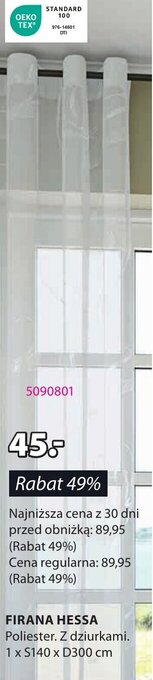 JYSK FIRANA HESSA oferta