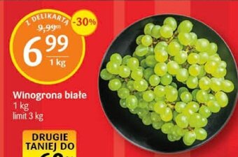 Delikatesy Centrum Winogrona białe 1kg oferta