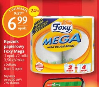 Delikatesy Centrum Ręcznik papierowy Foxy Mega oferta