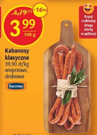 Delikatesy Centrum Kabanosy klasyczne 100g oferta