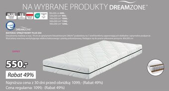 JYSK MATERAC SPRĘŻYNOWY PLUS S50 oferta