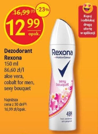 Delikatesy Centrum Dezodorant Rexona 150ml oferta