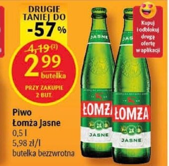 Delikatesy Centrum Piwo Łomża Jasne 0,5l oferta