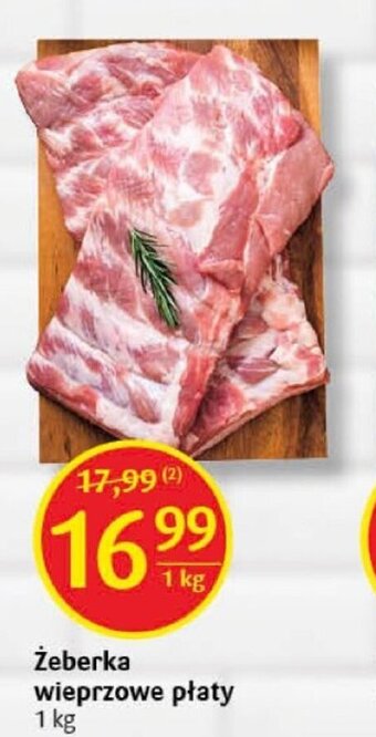 Delikatesy Centrum Żeberka wieprzowe płaty 1 kg oferta