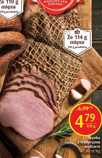 Delikatesy Centrum Szynka z tradycyjnej wędzarni 100g oferta