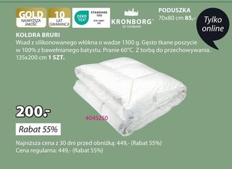 JYSK KOŁDRA BRURI oferta