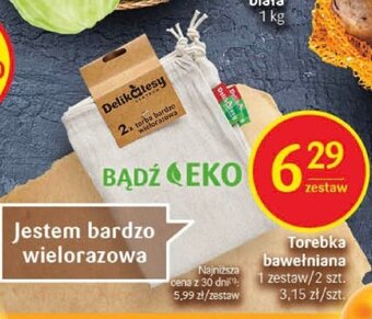 Delikatesy Centrum Torebka bawełniana 2 szt. oferta