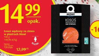 Delikatesy Centrum Łosoś wędzony na zimno w plastrach Mowi 100g oferta