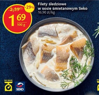 Delikatesy Centrum Filety śledziowe w sosie śmietanowym Seko 100g oferta