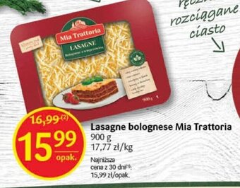 Delikatesy Centrum Lasagne bolognese Mia Trattoria 900g oferta