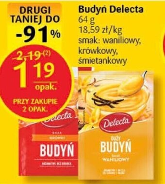 Delikatesy Centrum Budyń Delecta 64 g oferta