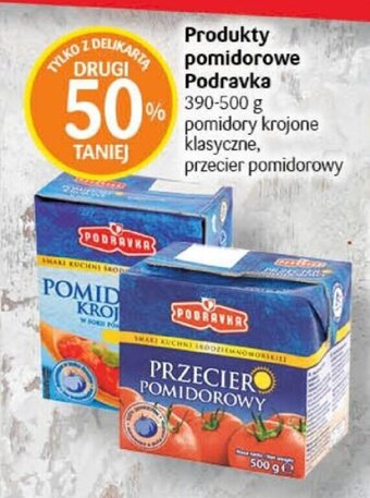 Delikatesy Centrum Produkty pomidorowe Podravka 390-500 g oferta