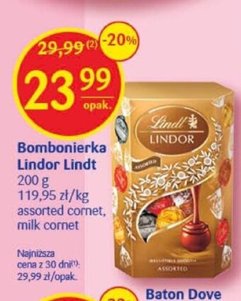 Delikatesy Centrum Bombonierka Lindor Lindt 200g oferta