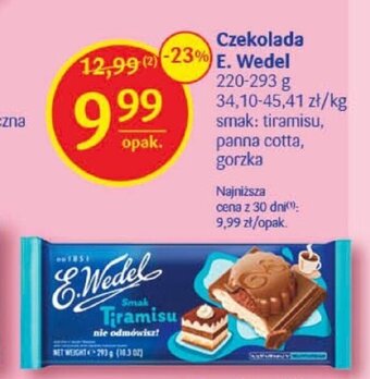 Delikatesy Centrum Czekolada E.Wedel 220-293 g oferta