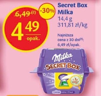 Delikatesy Centrum Secret Box Milka 14,4g oferta