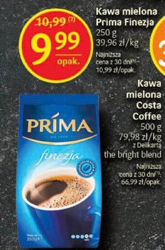 Delikatesy Centrum Kawa mielona Prima Finezja 250g oferta