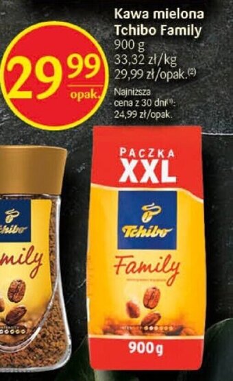 Delikatesy Centrum Kawa mielona Tchibo Family 900 g oferta