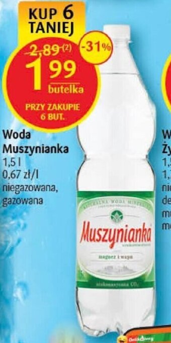 Delikatesy Centrum Woda Muszynianka 1,5l oferta